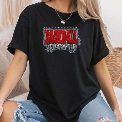 Baseball Game Day Scatter Rhinestone Template – Digital Download