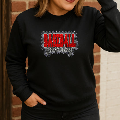 Baseball Game Day Scatter Rhinestone Template – Digital Download