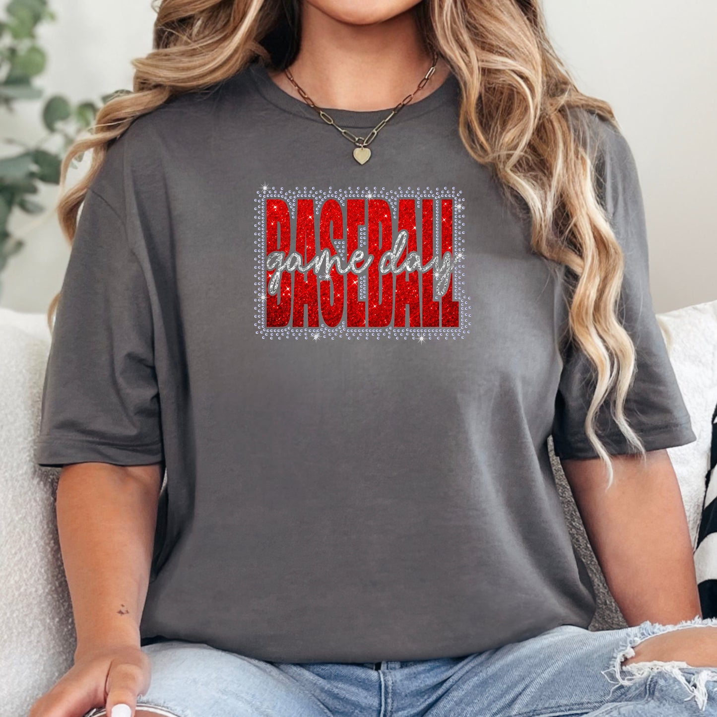 Baseball Game Day Scatter Rhinestone Template – Digital Download