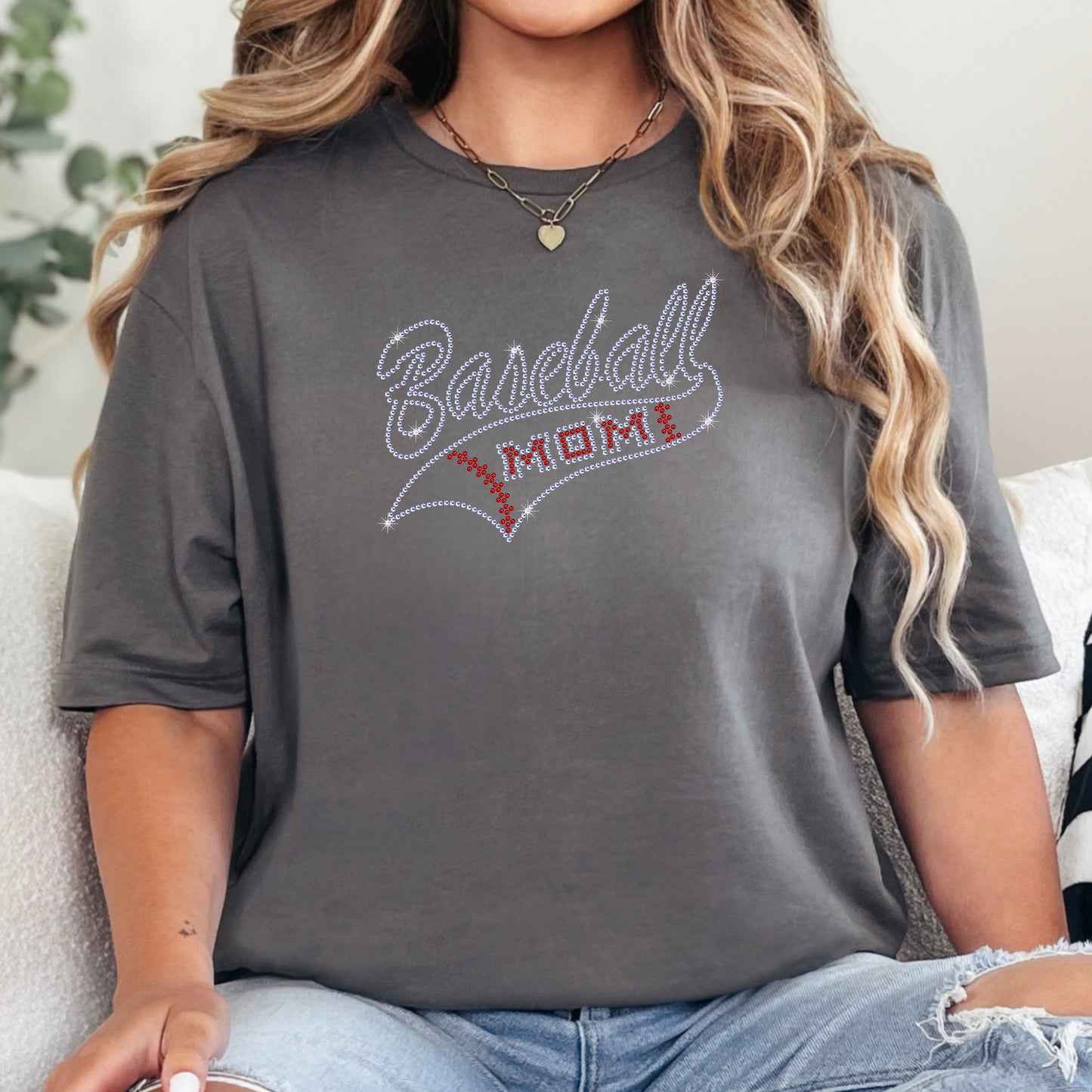 Baseball Script Tail Rhinestone Template – Digital Download