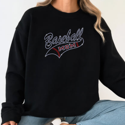 Baseball Script Tail Rhinestone Template – Digital Download