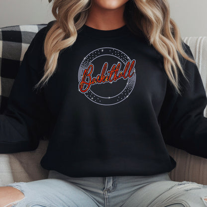 Basketball Circle Fade Rhinestone Template – Digital Download