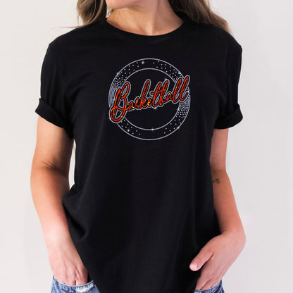 Basketball Circle Fade Rhinestone Template – Digital Download