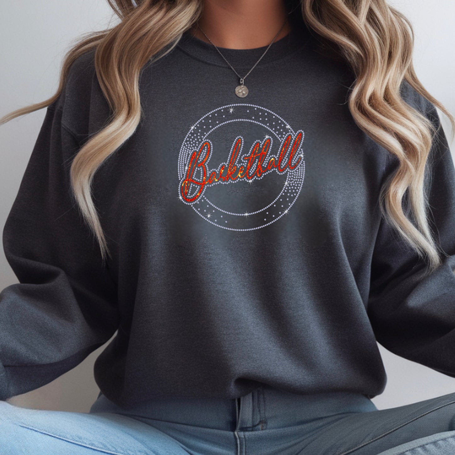 Basketball Circle Fade Rhinestone Template – Digital Download