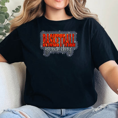 Basketball Game Day Rhinestone Template – Digital Download