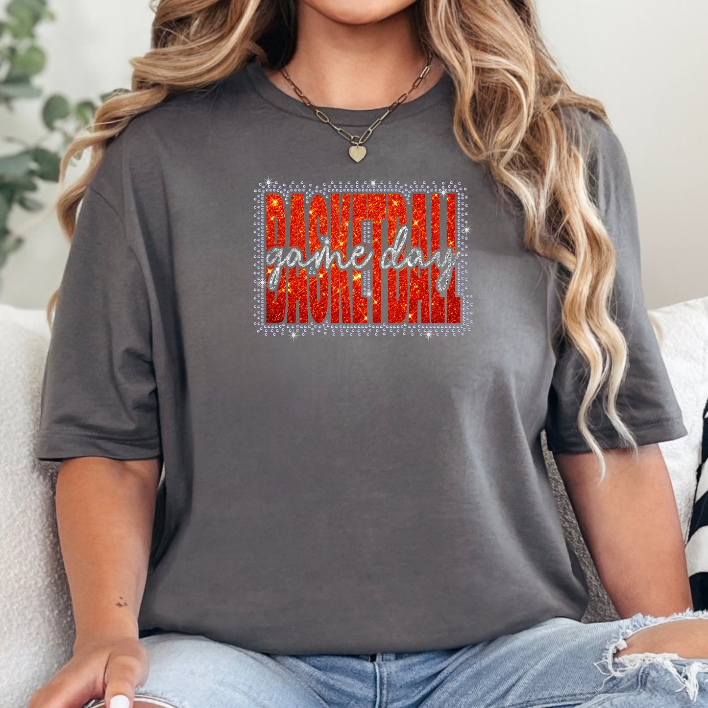 Basketball Game Day Scatter Rhinestone Template – Digital Download