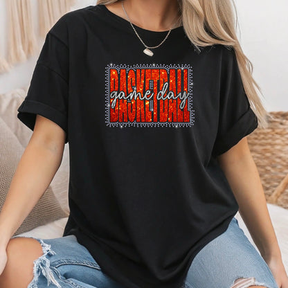 Basketball Game Day Scatter Rhinestone Template – Digital Download