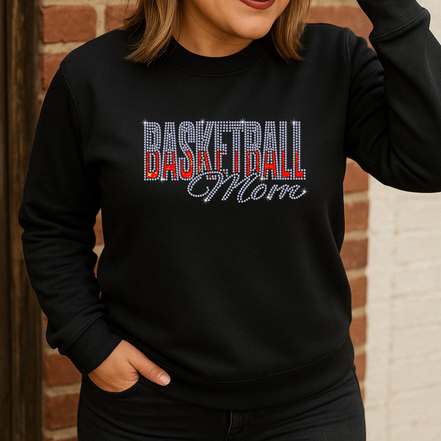 Basketball Mom Rhinestone Template – Digital Download